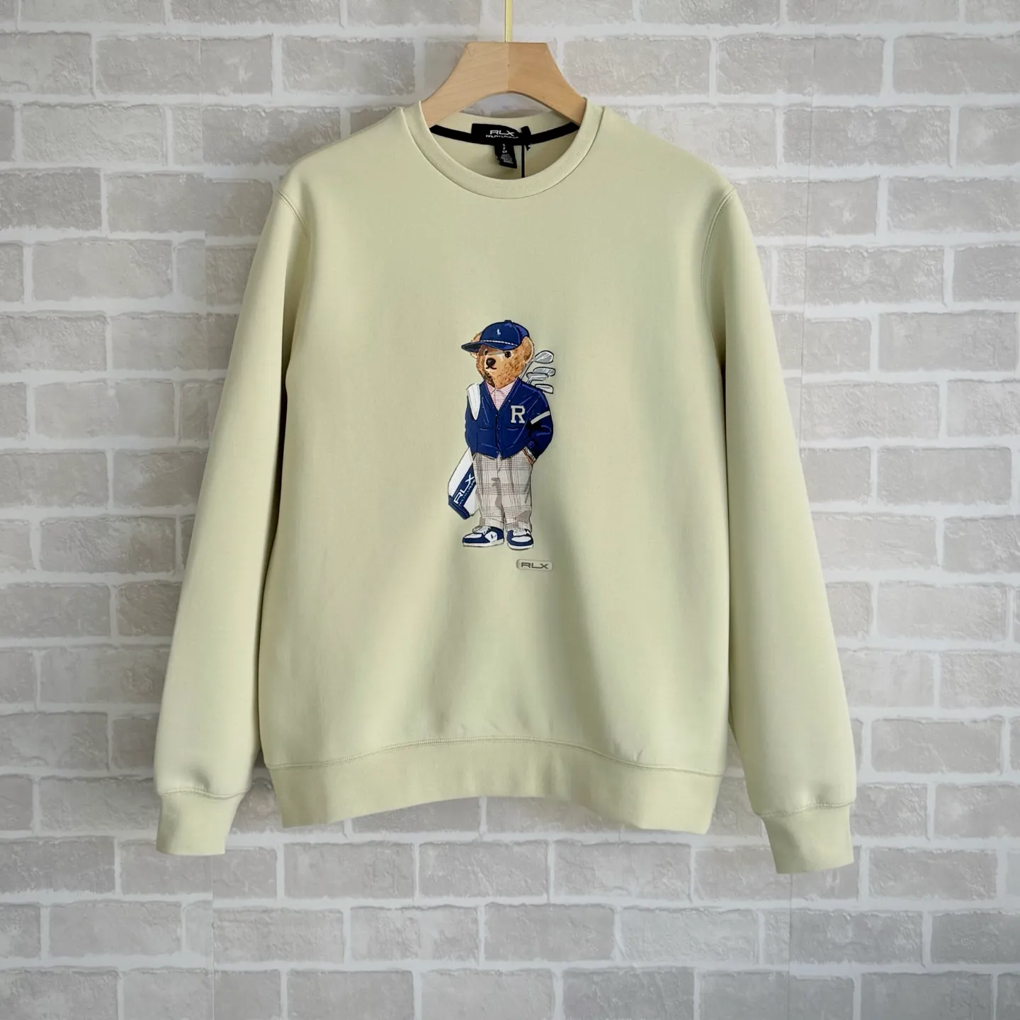 P340. 🆕RL｜Raff 26 early spring new round neck sweatshirt with bear pattern. Same style for men and women, size smlxl